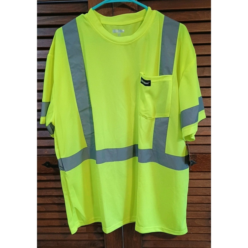 NWT Buffalo Outdoors High Visibility‎ Safety T-Shirt 3XL Safety Yellow